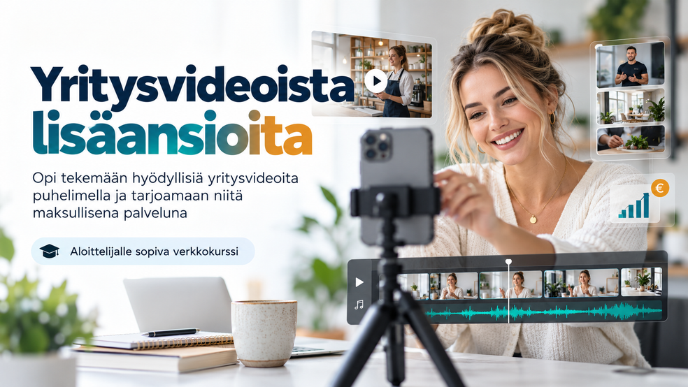 Yritysvideoista lisäansioita - verkkokurssi by Emri-Marketing